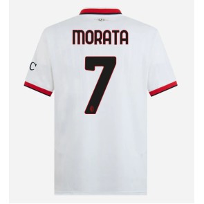 AC Milan Alvaro Morata #7 Bortatröja 2024-25 Kortärmad